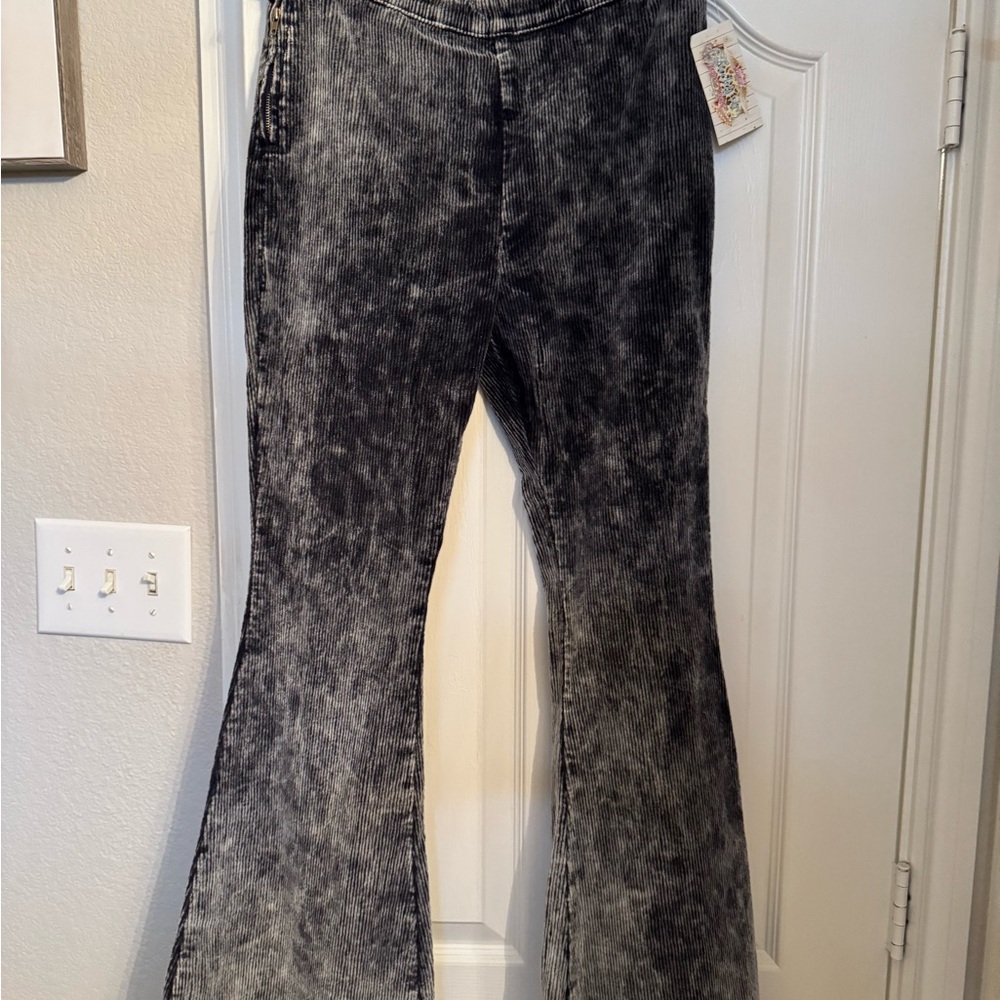 POL Black Flare Wide Leg Jeans